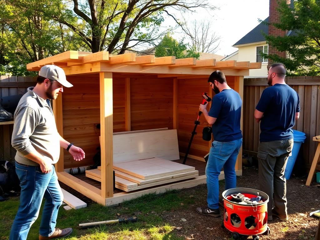Cozy Cat Catios builders installing a custom enclosure